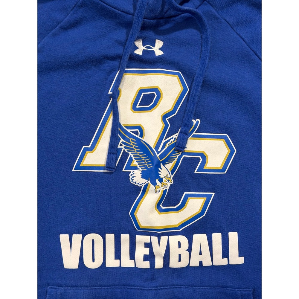 Under Armour Hoodie Mens Small Blue RC Volleyball Pullover Fleece Sweatshirt - Picture 3 of 9